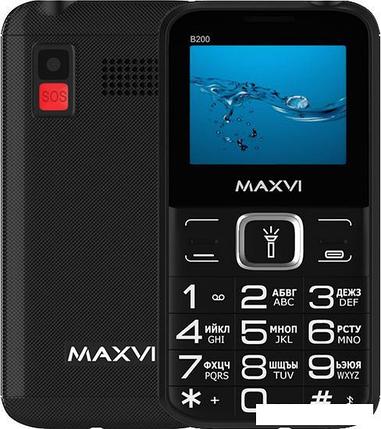 Кнопочный телефон Maxvi B200 (черный), фото 2