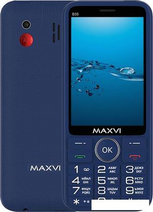 Кнопочный телефон Maxvi B35 (синий), фото 2