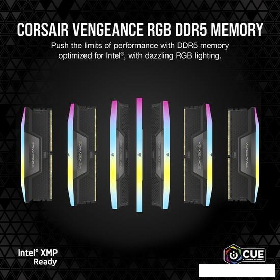 Оперативная память Corsair Vengeance RGB 2x32ГБ DDR5 6000 МГц CMH64GX5M2B6000C40 - фото 5 - id-p218322558