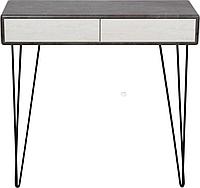Консольный стол Калифорния мебель Телфорд (серый бетон/белый бетон)