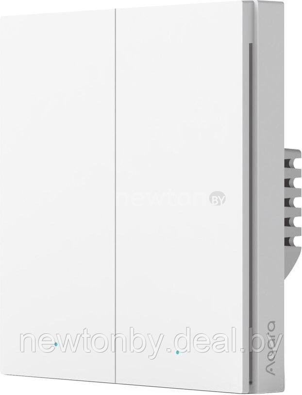 Выключатель Aqara Smart Wall Switch H1 (двухклавишный, без нейтрали) - фото 1 - id-p218547375