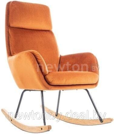Кресло-качалка Signal Hoover Velvet (оранжевый) - фото 1 - id-p218549474