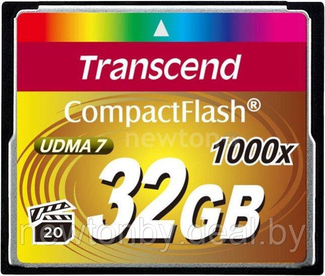 Карта памяти Transcend 1000x CompactFlash Ultimate 32GB (TS32GCF1000) - фото 1 - id-p218546007