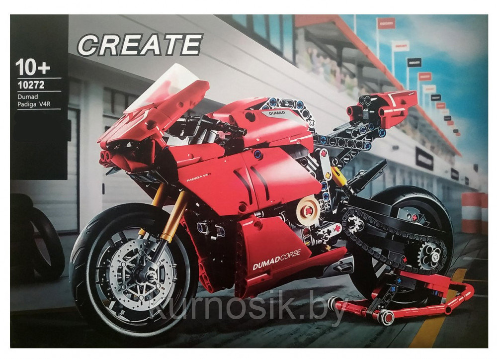Конструктор 10272 KING Мотоцикл Ducati Panigale V4 R, 764 детали - фото 1 - id-p218554322