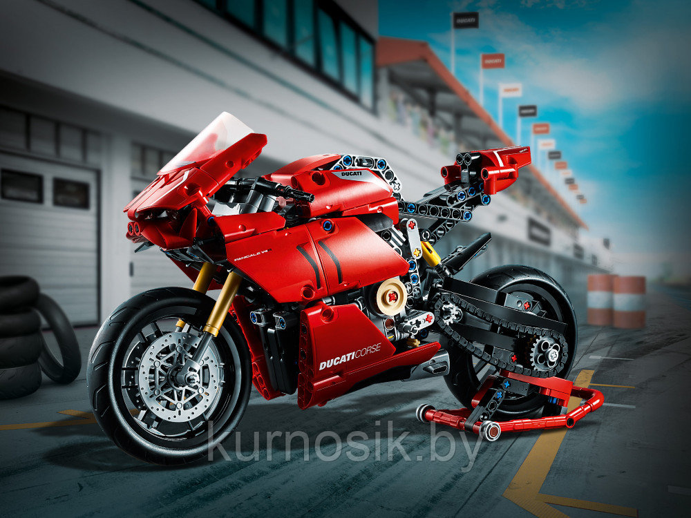 Конструктор 10272 KING Мотоцикл Ducati Panigale V4 R, 764 детали - фото 5 - id-p218554322