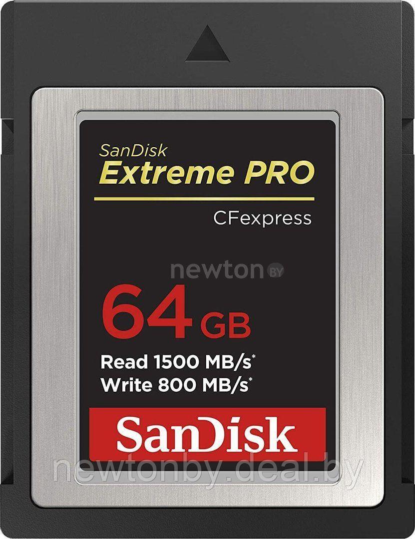 Карта памяти SanDisk Extreme Pro SDCFE-064G-GN4NN CFexpress Type B 64GB