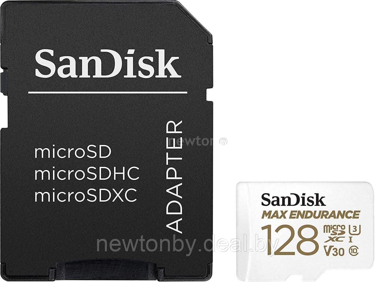 Карта памяти SanDisk microSDXC SDSQQVR-128G-GN6IA 128GB (с адаптером) - фото 1 - id-p218546044