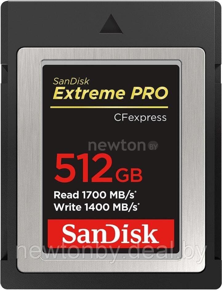 Карта памяти SanDisk Extreme Pro CFexpress Type B SDCFE-512G-GN4NN 512GB - фото 1 - id-p218546051