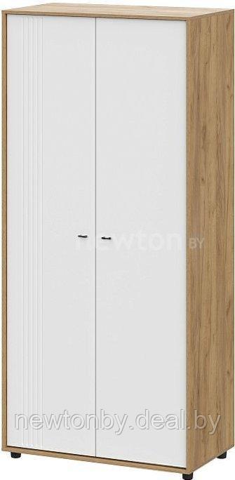 Шкаф распашной SV-Мебель Милан 00-00108394 (дуб золотой/белый/белый матовый) - фото 1 - id-p218552165