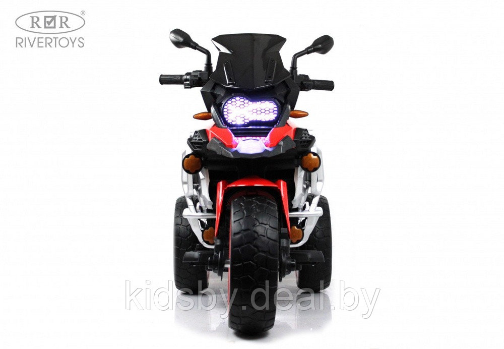 Детский электромотоцикл RiverToys М111БХ (красный) - фото 2 - id-p218554519