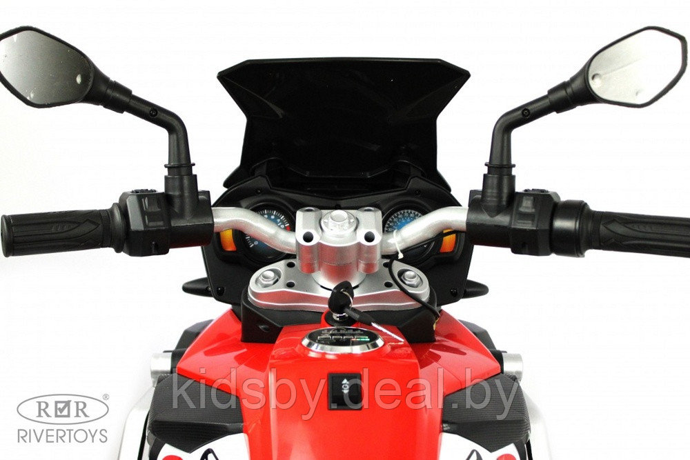 Детский электромотоцикл RiverToys М111БХ (красный) - фото 3 - id-p218554519