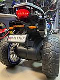 Детский электромотоцикл RiverToys М111БХ (синий), фото 5