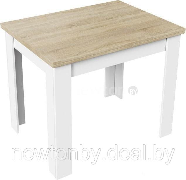 Кухонный стол Трия Промо тип 3 (белый/дуб сонома светлый) - фото 1 - id-p218550746