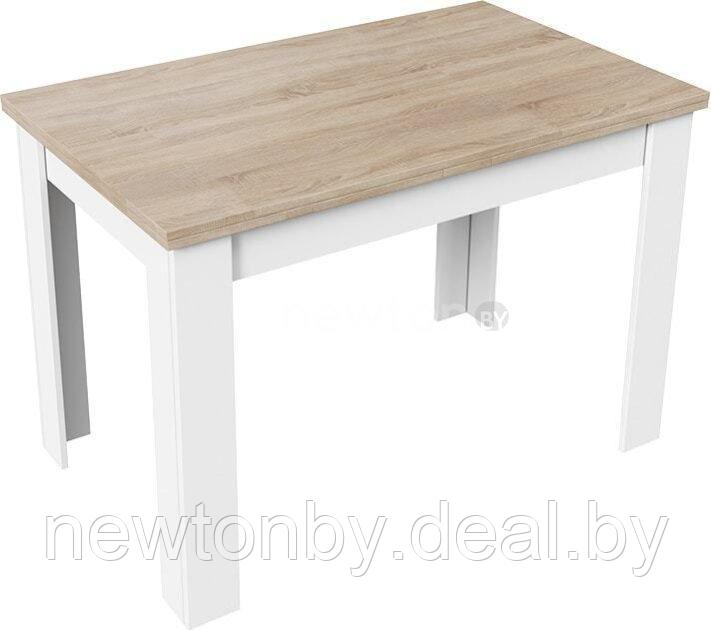 Кухонный стол Трия Промо тип 4 (белый/дуб сонома светлый) - фото 1 - id-p204602583