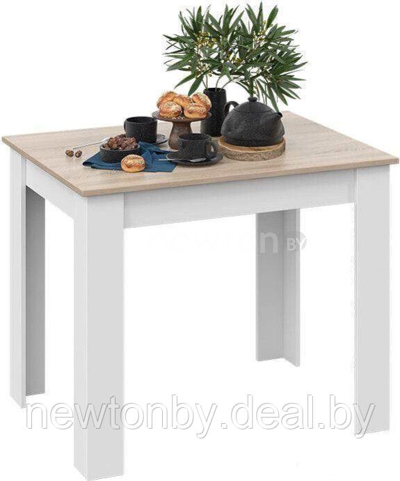 Кухонный стол Трия Промо тип 1 (белый/дуб сонома светлый) - фото 1 - id-p218550747