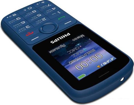 Кнопочный телефон Philips Xenium E2101 (синий), фото 2