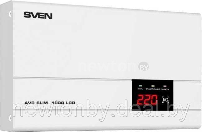 Стабилизатор напряжения  SVEN AVR SLIM-1000 LCD