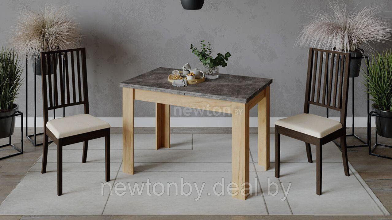 Кухонный стол Трия Промо тип 4 (дуб крафт золотой/ателье темное) - фото 1 - id-p218550750