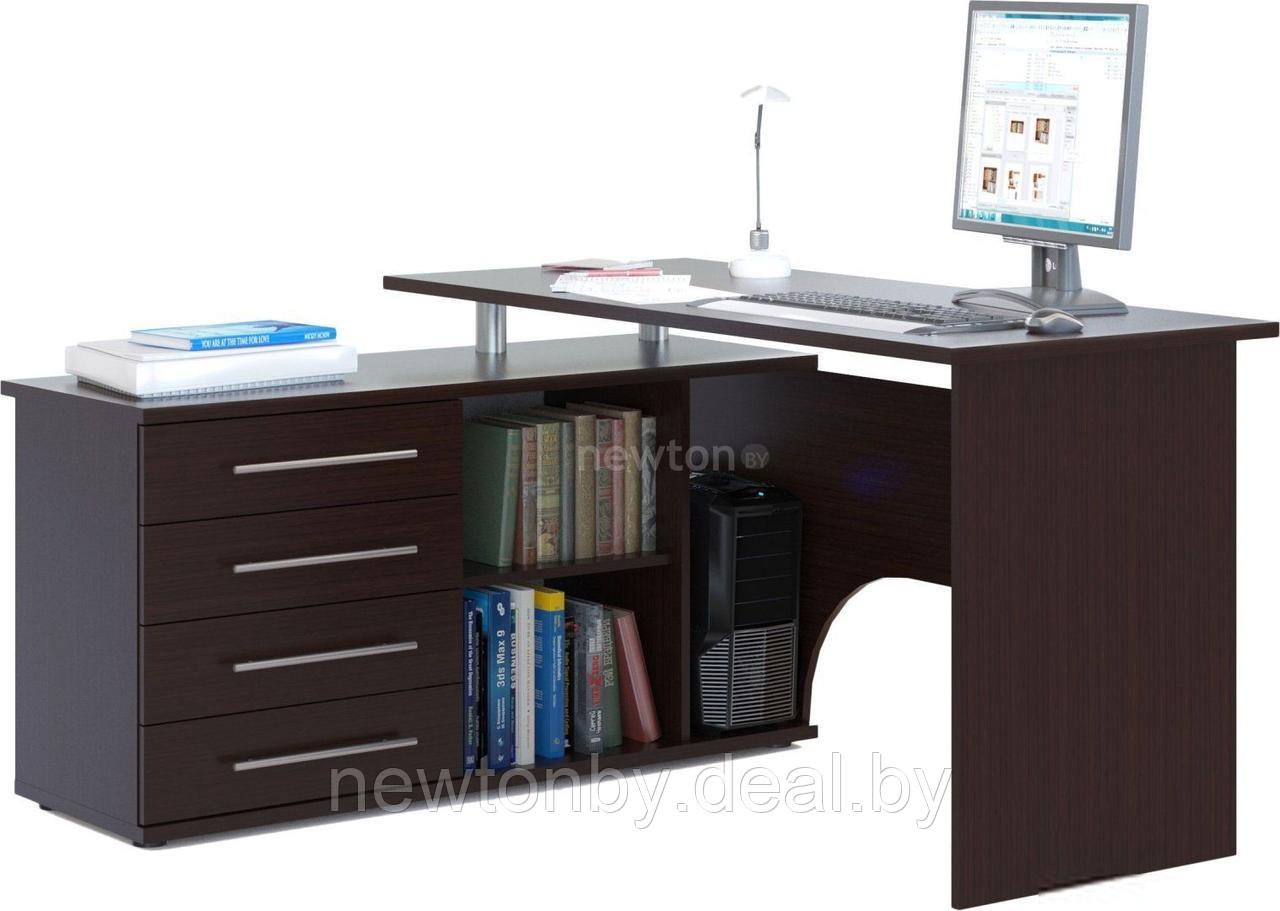 Компьютерный стол Сокол КСТ-109 левый (венге) - фото 1 - id-p218550131