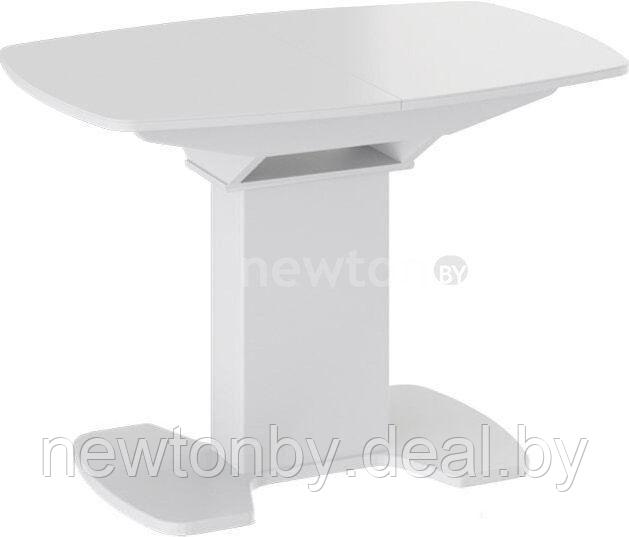 Кухонный стол Трия Портофино СМ(ТД)-105.01.11(1) (белый глянец/стекло белое) - фото 1 - id-p218550764