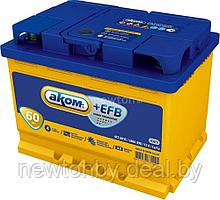 Автомобильный аккумулятор AKOM +EFB 60e (60 А·ч)