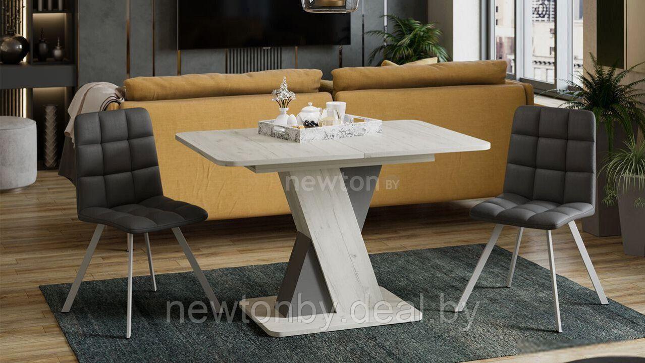 Кухонный стол Трия Люксембург тип 3 (дуб крафт белый/серый) - фото 1 - id-p199169843