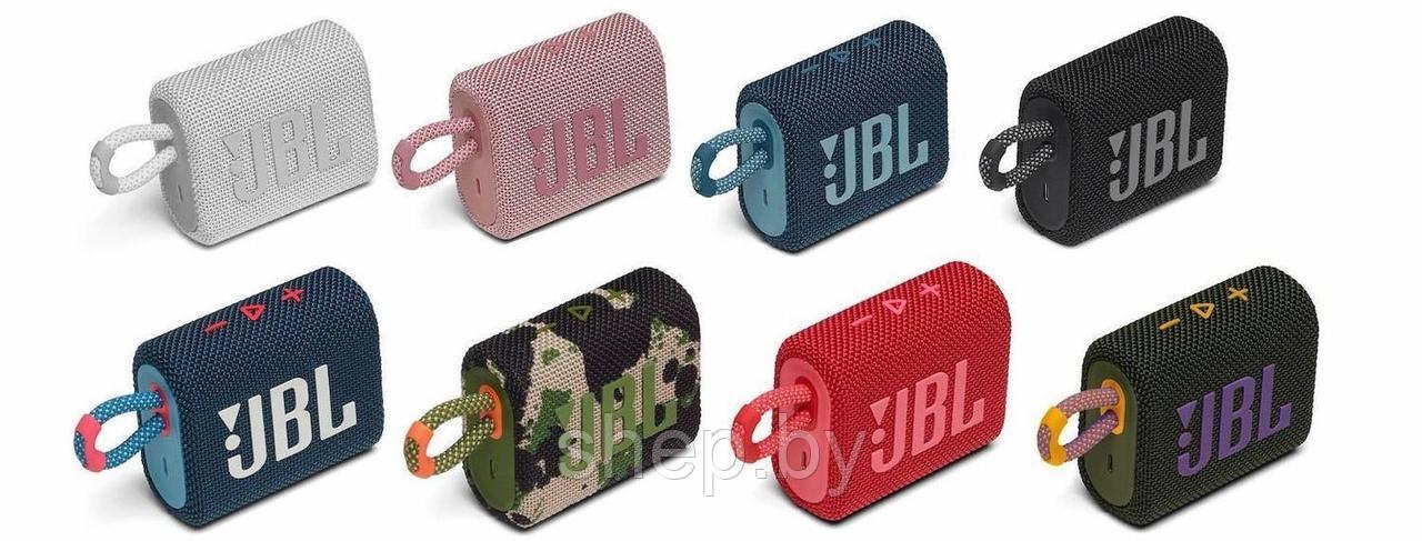 Беспроводная колонка JBL Go 3 BLK Цвет: есть выбор - фото 3 - id-p218556720