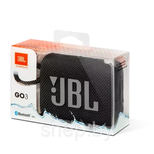 Беспроводная колонка JBL Go 3 BLK Цвет: есть выбор - фото 10 - id-p218556720