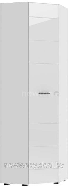Шкаф распашной НК-Мебель Gloss 64х64 1-о дверный (белый/белый глянец) - фото 1 - id-p218552408