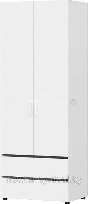 Шкаф распашной NN мебель Токио двухстворчатый (белый текстурный) - фото 1 - id-p218552436