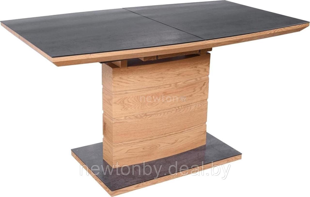 Кухонный стол Halmar Concord 140-180/80 (серый/дуб золотой) - фото 1 - id-p218550288