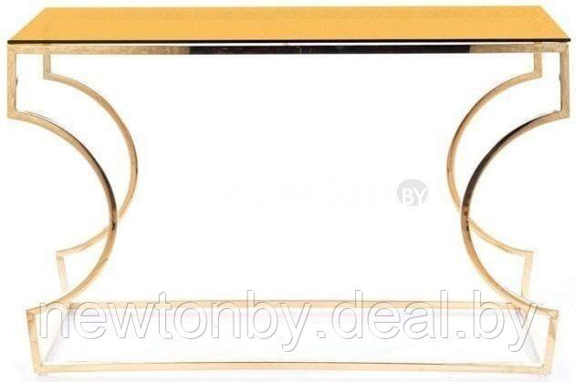 Консольный стол Signal Kenzo C (дымчатый янтарь/золотой) - фото 1 - id-p218550900