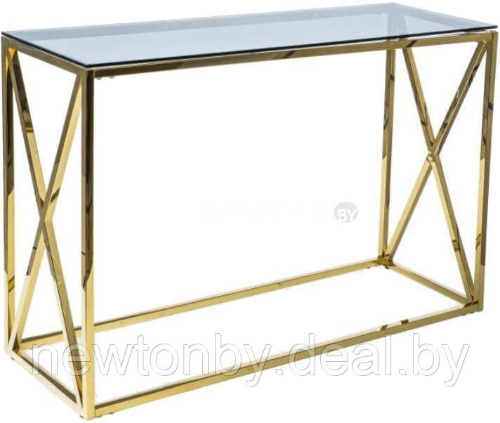 Консольный стол Signal Elise S ELISESZLC (дымчатый/золотой) - фото 1 - id-p194216138