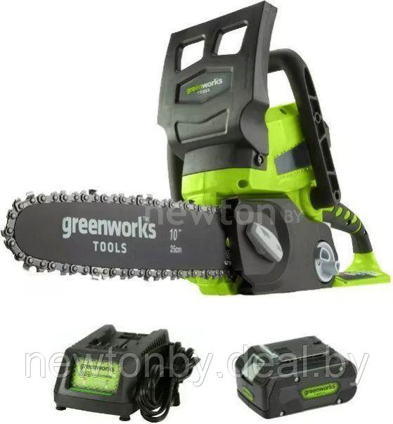 Аккумуляторная пила Greenworks G24CS25K4 (с 1-им АКБ)