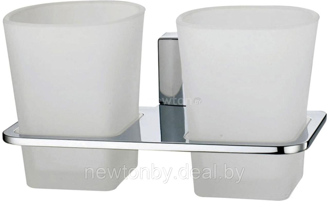 Набор стаканов для зубной щетки и пасты Wasserkraft Leine K-5028D - фото 1 - id-p211718242