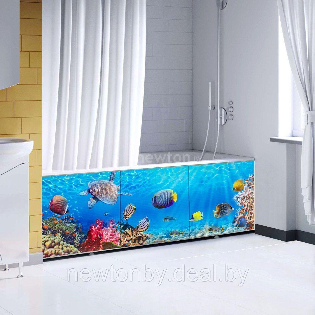 Фронтальный экран под ванну Comfort Alumin Морское дно 3D 1.5 - фото 1 - id-p218549851