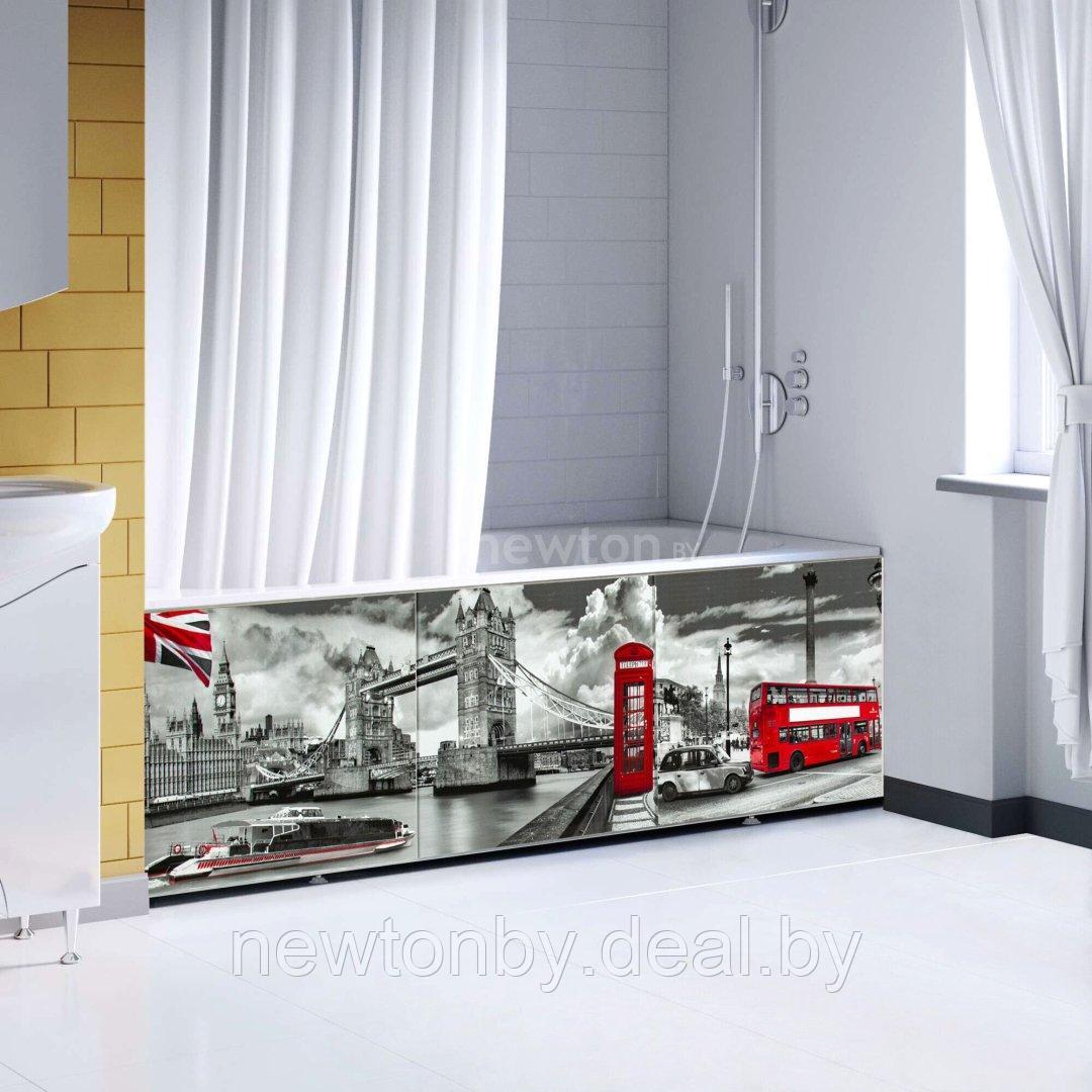 Фронтальный экран под ванну Comfort Alumin Лондон 3D 1.5 - фото 1 - id-p218549866