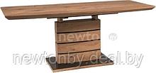 Кухонный стол Signal Leonardo 140 (дуб/черный)