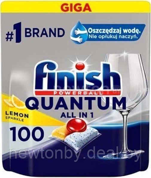 Капсулы для посудомоечной машины Finish Quantum Lemon (100 шт) - фото 1 - id-p202616656