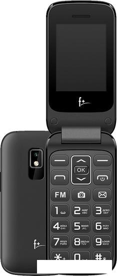 Кнопочный телефон F+ Flip 240 (черный) - фото 1 - id-p218397899