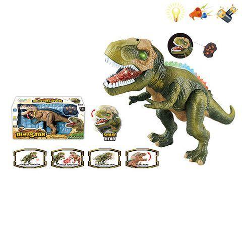 Радиоуправляемая игрушка динозавр Тираннозавр Рекс 45 см свет звук - фото 2 - id-p218560248