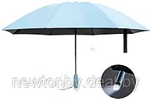 Складной зонт U'Revo Reverse Folding 3187546 (с фонарем, серый)