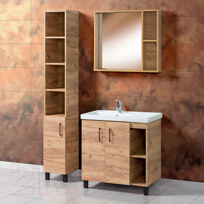 Шкаф-пенал для ванной Акваль Лофт / В2.2.03.3.0.1 - фото 9 - id-p218555090