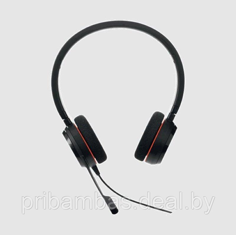 Гарнитура (наушники) Jabra Evolve 20 MS Stereo HSC016, USB-C (для офиса, call-центра, Skype). P/N: 4 - фото 1 - id-p218555875