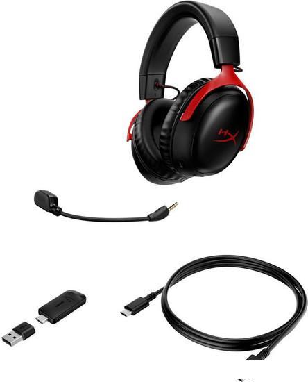 Наушники HyperX Cloud III Wireless (черный/красный) - фото 7 - id-p218289416