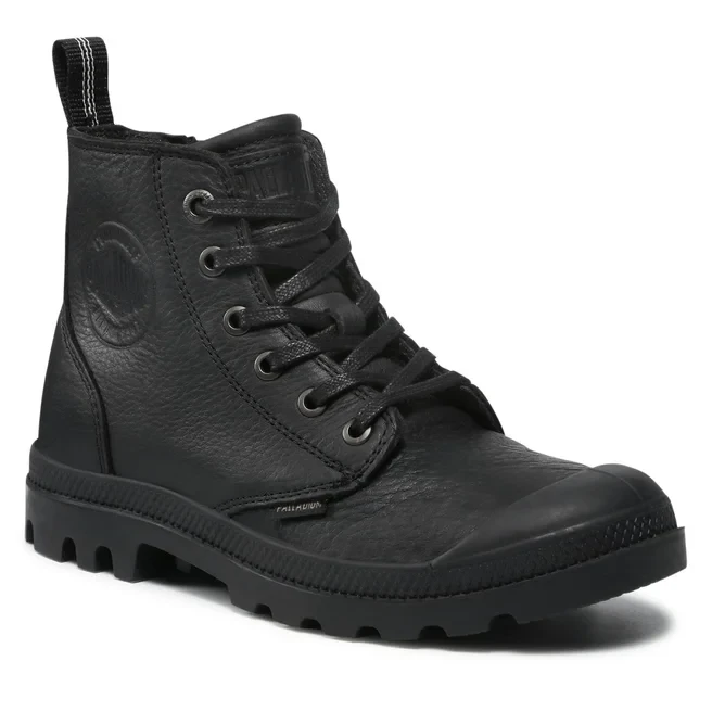 Ботинки мужские Palladium PAMPA HI ZIP LTH ESS Black/Black черный 76888-008 - фото 2 - id-p218324025