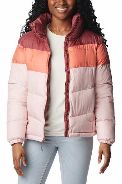 Куртка женская Columbia Puffect Color Blocked Jacket розовый, персиковый, кирпичный 1955101-626 - фото 3 - id-p215064609