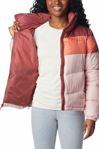 Куртка женская Columbia Puffect Color Blocked Jacket розовый, персиковый, кирпичный 1955101-626 - фото 4 - id-p215064609