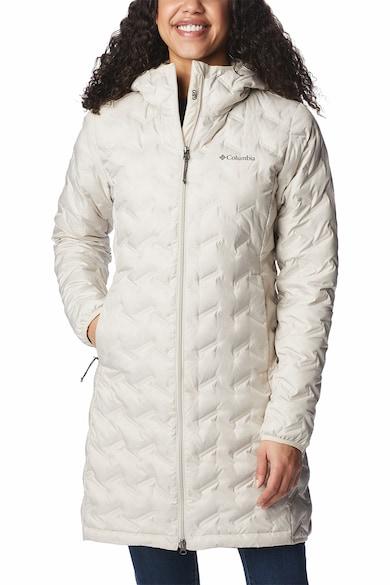 Куртка пуховая женская Columbia Delta Ridge Long Down Jacket бежевый 1909251-278 - фото 2 - id-p218576187