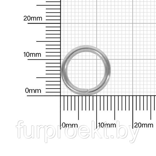 Кольцо №19 разъемн 1,7/10/13,4 мм никель роллинг D
